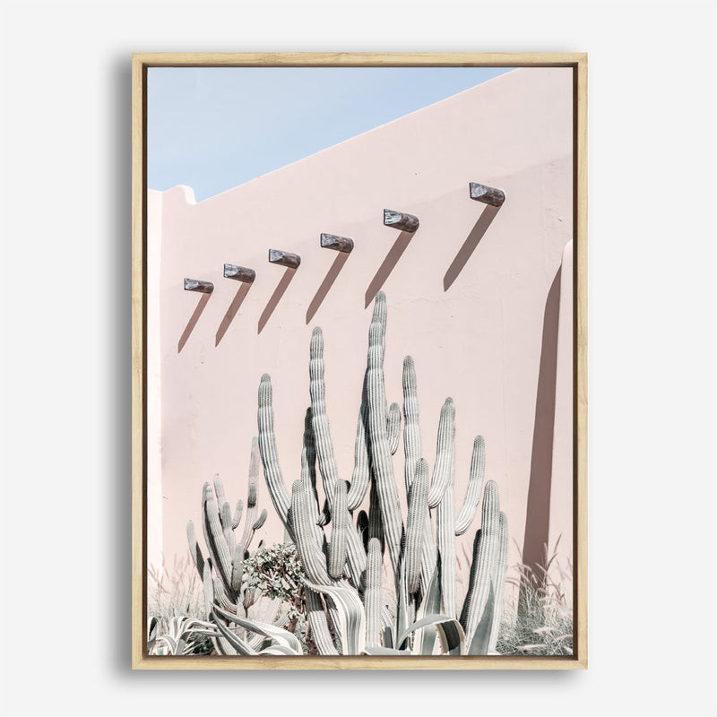 Shop Cacti Villa II Photo Canvas Print a Moroccan desert boho themed photography framed stretched canvas print from The Print Emporium wall artwork collection - Buy Australian made prints for the home and your interior decor space, TPE-817-CA-35X46-NF