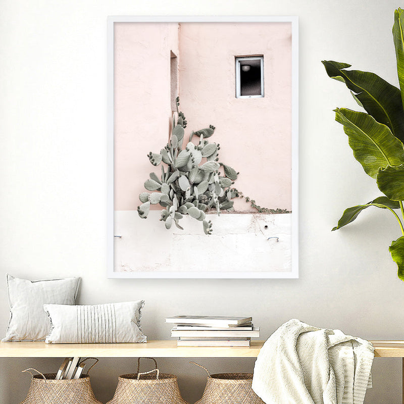 Shop Cacti Villa III Photo Art Print a Moroccan desert boho themed photography wall art print from The Print Emporium wall artwork collection - Buy Australian made fine art poster and framed prints for the home and your interior decor room, TPE-818-AP