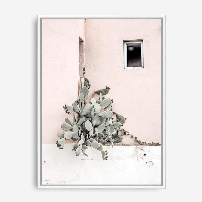 Shop Cacti Villa III Photo Canvas Print a Moroccan desert boho themed photography framed stretched canvas print from The Print Emporium wall artwork collection - Buy Australian made prints for the home and your interior decor space, TPE-818-CA-35X46-NF