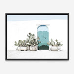 Shop Cactus Doorway Photo Canvas Print a Moroccan desert boho themed photography framed stretched canvas print from The Print Emporium wall artwork collection - Buy Australian made prints for the home and your interior decor space, TPE-923-CA-35X46-NF