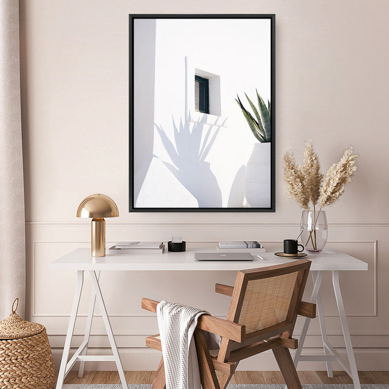 Shop Cactus Shadow Photo Canvas Print a coastal themed photography framed stretched canvas print from The Print Emporium wall artwork collection - Buy Australian made prints for the home and your interior decor space, TPE-1278-CA-35X46-NF
