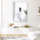 Shop Cactus Shadow Photo Canvas Print a coastal themed photography framed stretched canvas print from The Print Emporium wall artwork collection - Buy Australian made prints for the home and your interior decor space, TPE-1278-CA-35X46-NF