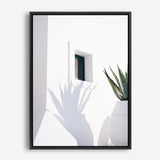 Shop Cactus Shadow Photo Canvas Print a coastal themed photography framed stretched canvas print from The Print Emporium wall artwork collection - Buy Australian made prints for the home and your interior decor space, TPE-1278-CA-35X46-NF