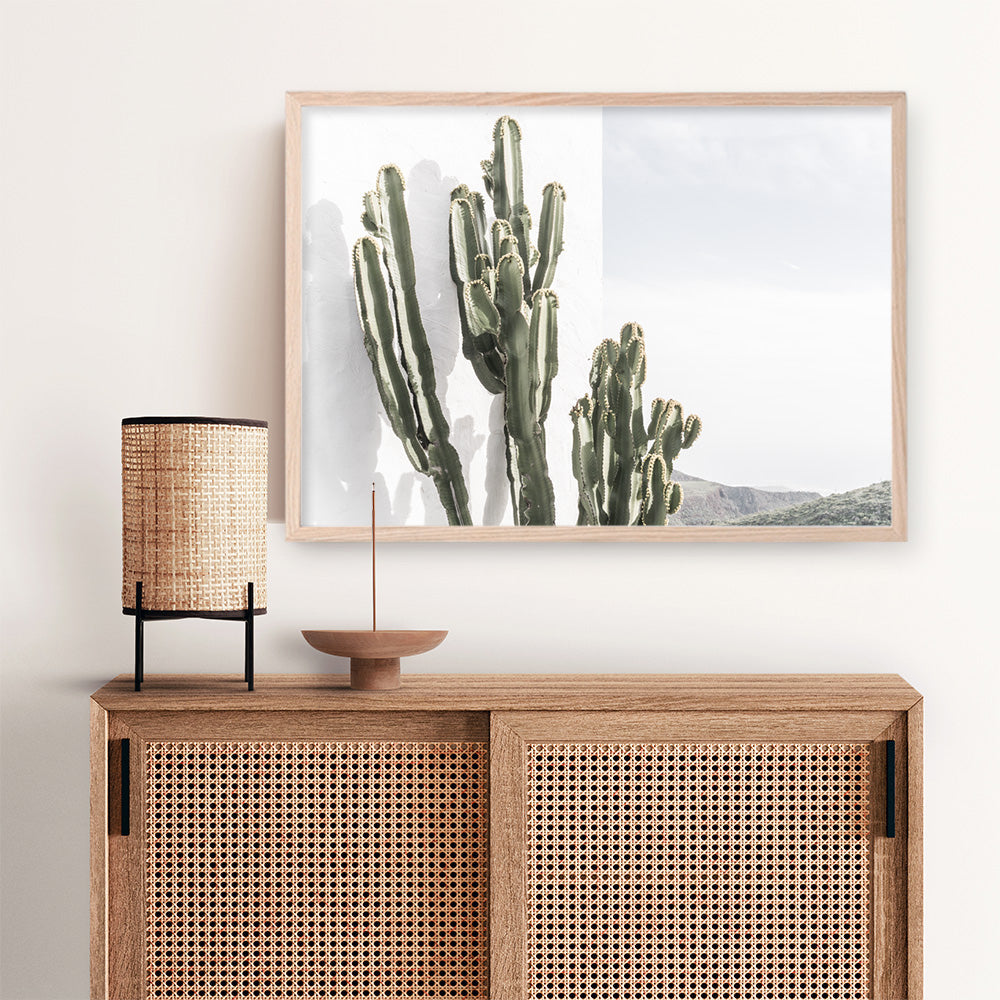 Shop Cactus Summer Photo Art Print a coastal themed photography wall art print from The Print Emporium wall artwork collection - Buy Australian made fine art poster and framed prints for the home and your interior decor, TPE-837-AP