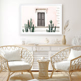 Shop Cactus Villa I Photo Art Print a Moroccan desert boho themed photography wall art print from The Print Emporium wall artwork collection - Buy Australian made fine art poster and framed prints for the home and your interior decor room, TPE-1283-AP