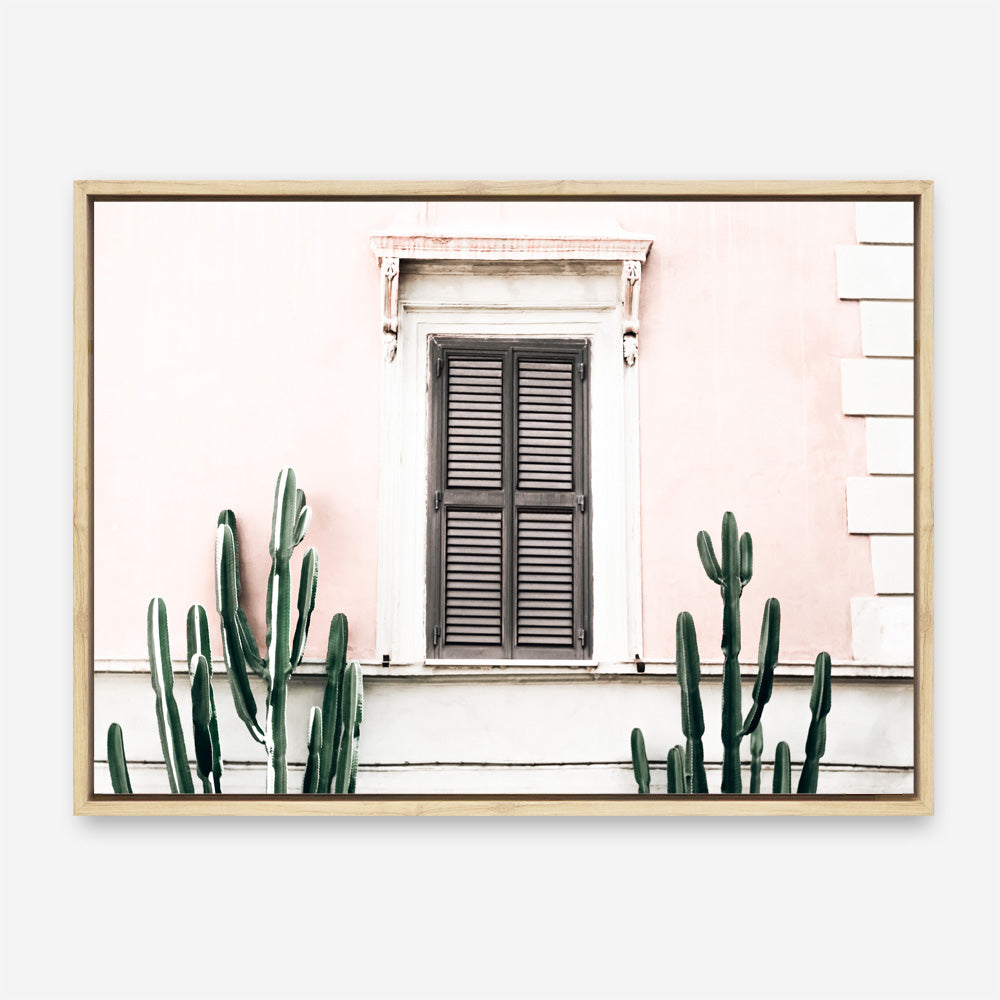 Shop Cactus Villa I Photo Canvas Print a Moroccan desert boho themed photography framed stretched canvas print from The Print Emporium wall artwork collection - Buy Australian made prints for the home and your interior decor space, TPE-1283-CA-35X46-NF