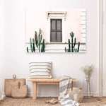 Shop Cactus Villa I Photo Canvas Print a Moroccan desert boho themed photography framed stretched canvas print from The Print Emporium wall artwork collection - Buy Australian made prints for the home and your interior decor space, TPE-1283-CA-35X46-NF