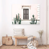 Shop Cactus Villa I Photo Canvas Print a Moroccan desert boho themed photography framed stretched canvas print from The Print Emporium wall artwork collection - Buy Australian made prints for the home and your interior decor space, TPE-1283-CA-35X46-NF