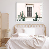 Shop Cactus Villa I Photo Canvas Print a Moroccan desert boho themed photography framed stretched canvas print from The Print Emporium wall artwork collection - Buy Australian made prints for the home and your interior decor space, TPE-1283-CA-35X46-NF