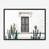 Shop Cactus Villa II Photo Canvas Print a Moroccan desert boho themed photography framed stretched canvas print from The Print Emporium wall artwork collection - Buy Australian made prints for the home and your interior decor space, TPE-1284-CA-35X46-NF