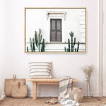 Shop Cactus Villa II Photo Canvas Print a Moroccan desert boho themed photography framed stretched canvas print from The Print Emporium wall artwork collection - Buy Australian made prints for the home and your interior decor space, TPE-1284-CA-35X46-NF