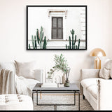 Shop Cactus Villa II Photo Canvas Print a Moroccan desert boho themed photography framed stretched canvas print from The Print Emporium wall artwork collection - Buy Australian made prints for the home and your interior decor space, TPE-1284-CA-35X46-NF