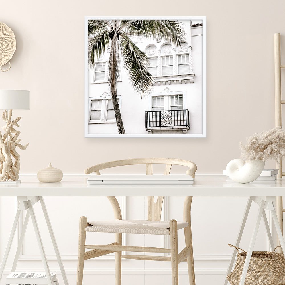Shop California Casa (Square) Photo Art Print a coastal themed photography wall art print from The Print Emporium wall artwork collection - Buy Australian made fine art poster and framed prints for the home and your interior decor, TPE-1020-AP