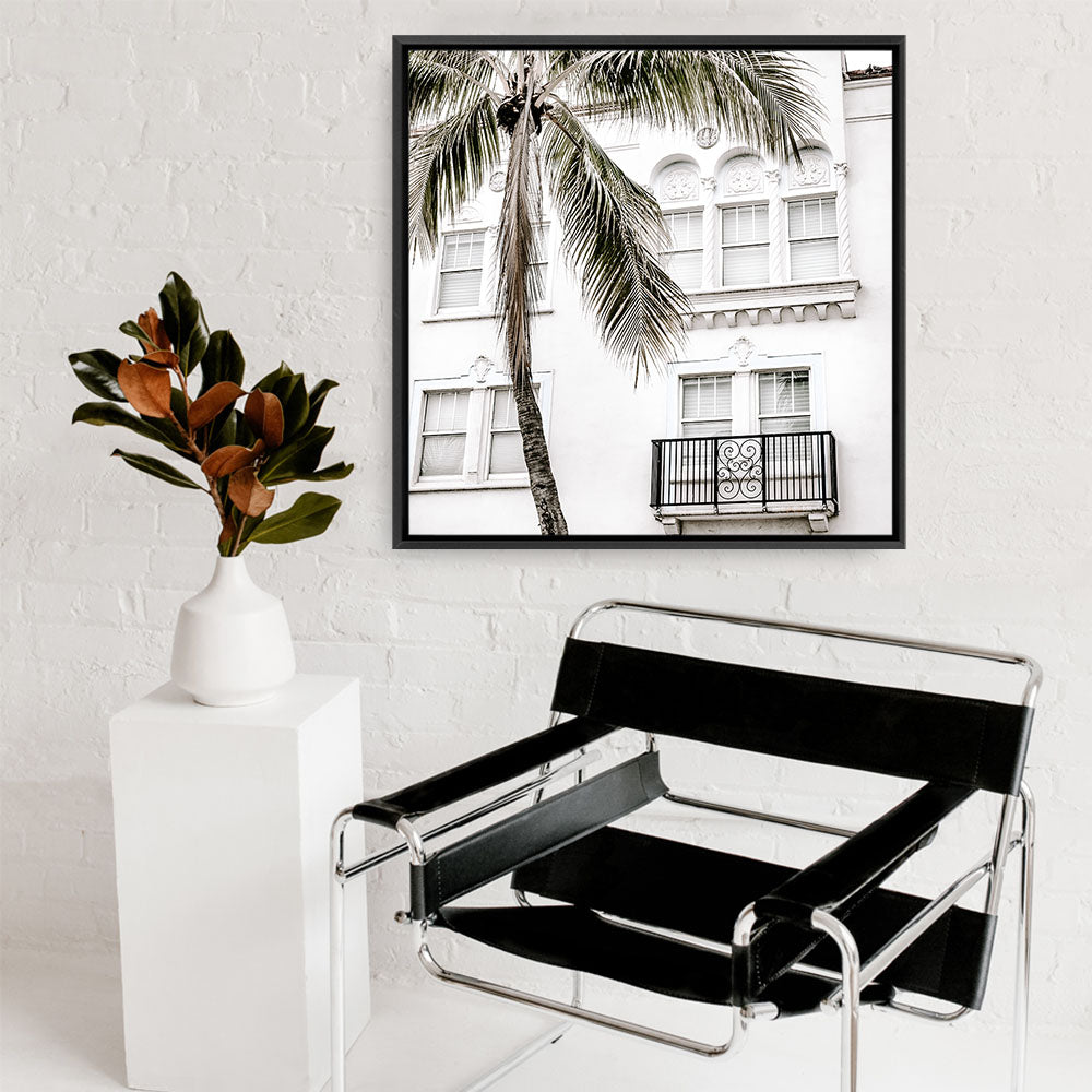 Shop California Casa (Square) Photo Canvas a coastal themed photography framed stretched canvas print from The Print Emporium wall artwork collection - Buy Australian made prints for the home and your interior decor space, TPE-1020-CA-40X40-NF