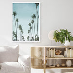 Shop California Palms Art Print a coastal themed painted wall art print from The Print Emporium wall artwork collection - Buy Australian made fine art painting style poster and framed prints for the home and your interior decor room, TPE-044-AP