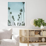 Shop California Palms Art Print a coastal themed painted wall art print from The Print Emporium wall artwork collection - Buy Australian made fine art painting style poster and framed prints for the home and your interior decor room, TPE-044-AP