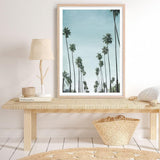 Shop California Palms Art Print a coastal themed painted wall art print from The Print Emporium wall artwork collection - Buy Australian made fine art painting style poster and framed prints for the home and your interior decor room, TPE-044-AP