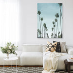 Shop California Palms Canvas Print a coastal themed painted framed canvas wall art print from The Print Emporium artwork collection - Buy Australian made fine art painting style stretched canvas prints for the home and your interior decor space, TPE-044-CA-35X46-NF
