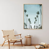 Shop California Palms Canvas Print a coastal themed painted framed canvas wall art print from The Print Emporium artwork collection - Buy Australian made fine art painting style stretched canvas prints for the home and your interior decor space, TPE-044-CA-35X46-NF