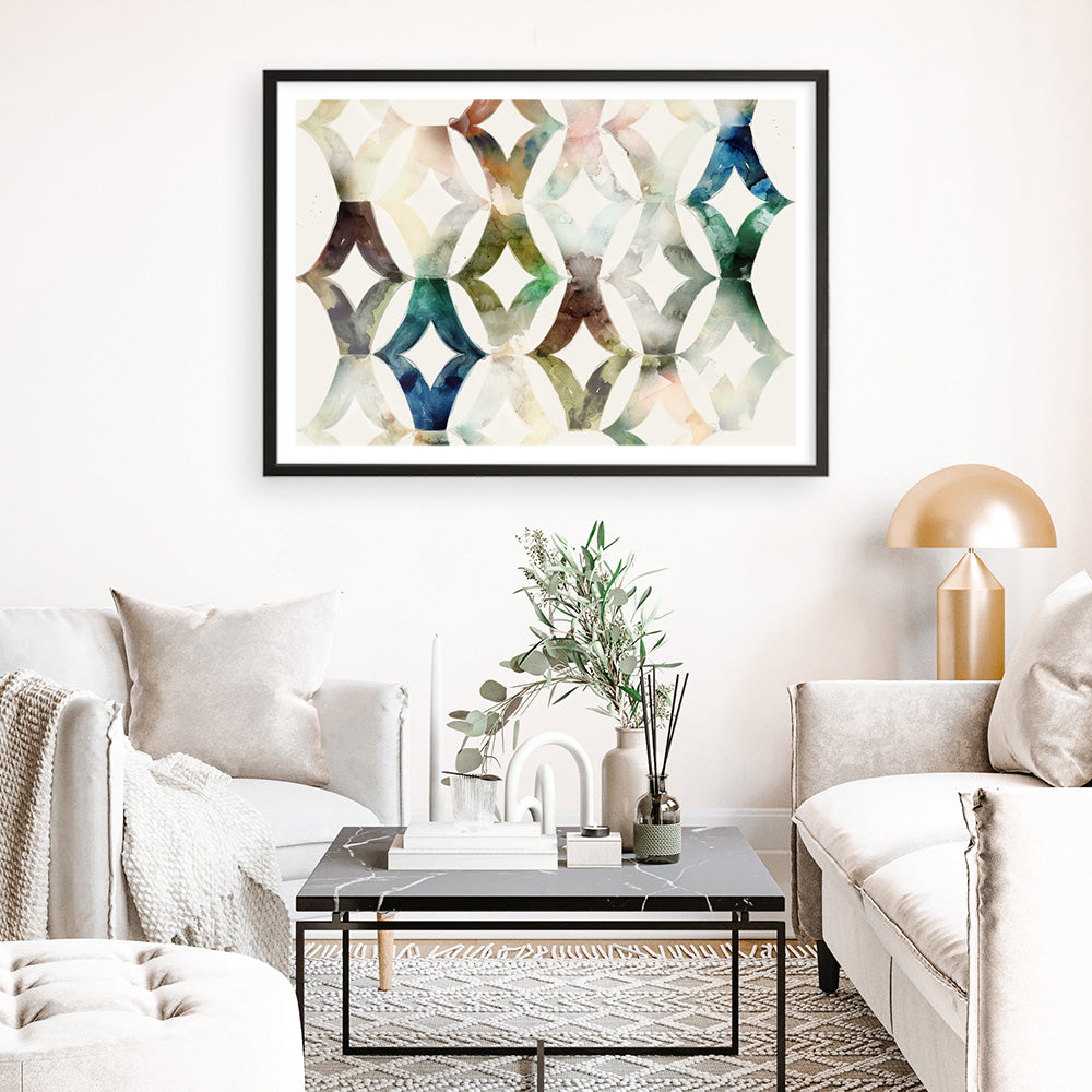Shop Call of Morocco Art Print a painted abstract themed wall art print from The Print Emporium wall artwork collection - Buy Australian made fine art painting style poster and framed prints for the home and your interior decor room, TPE-PC-SE214-AP