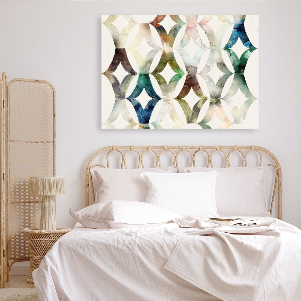 Shop Call of Morocco Canvas Print a painted abstract themed framed canvas wall art print from The Print Emporium artwork collection - Buy Australian made fine art painting style stretched canvas prints for the home and your interior decor space, TPE-PC-SE214-CA-35X46-NF