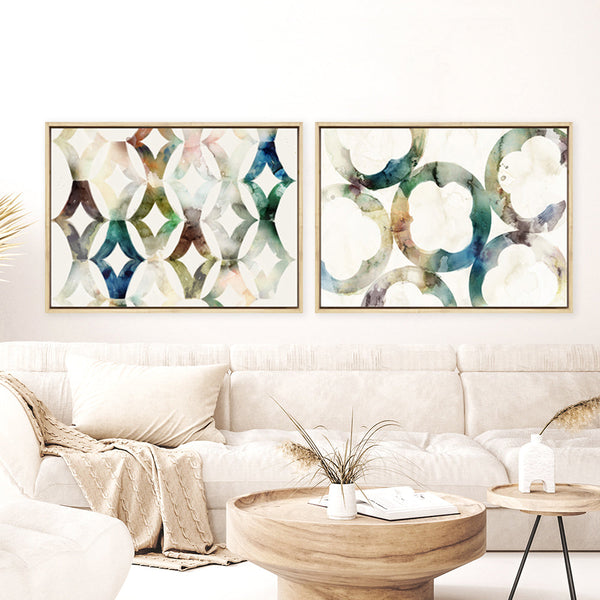 Shop Call of Morocco Canvas Print a painted abstract themed framed canvas wall art print from The Print Emporium artwork collection - Buy Australian made fine art painting style stretched canvas prints for the home and your interior decor space, TPE-PC-SE214-CA-35X46-NF