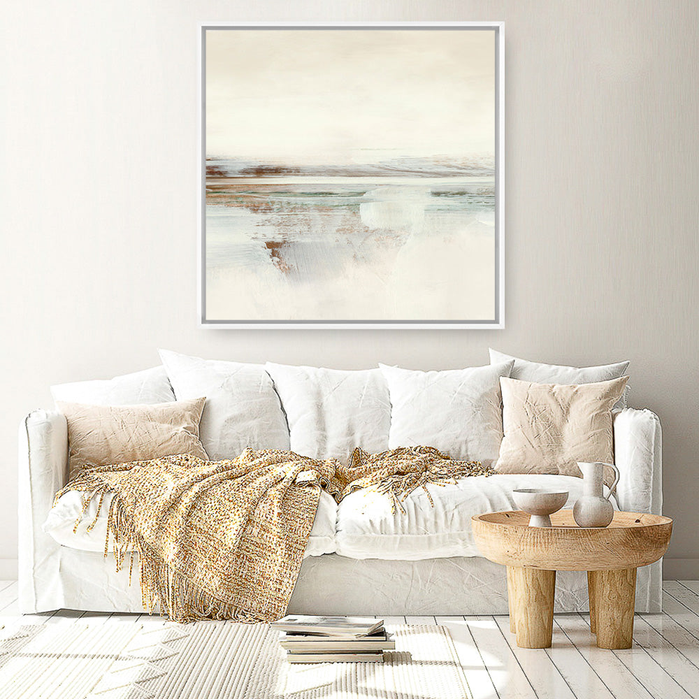 Shop Calm 2 (Square) Canvas Print a painted abstract themed framed canvas wall art print from The Print Emporium artwork collection - Buy Australian made fine art painting style stretched canvas prints for the home and your interior decor space, TPE-DH-254-CA-40X40-NF