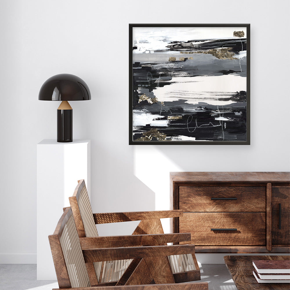 Shop Calm Noise (Square) Art Print a painted abstract themed wall art print from The Print Emporium wall artwork collection - Buy Australian made fine art painting style poster and framed prints for the home and your interior decor room, TPE-PC-LE177-AP