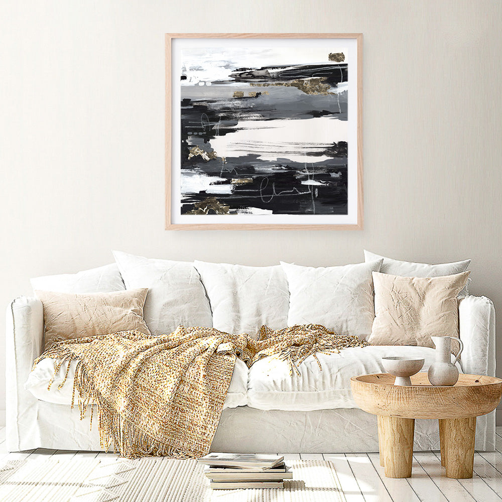 Shop Calm Noise (Square) Art Print a painted abstract themed wall art print from The Print Emporium wall artwork collection - Buy Australian made fine art painting style poster and framed prints for the home and your interior decor room, TPE-PC-LE177-AP