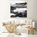 Shop Calm Noise (Square) Canvas Print a painted abstract themed framed canvas wall art print from The Print Emporium artwork collection - Buy Australian made fine art painting style stretched canvas prints for the home and your interior decor space, TPE-PC-LE177-CA-40X40-NF