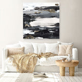 Shop Calm Noise (Square) Canvas Print a painted abstract themed framed canvas wall art print from The Print Emporium artwork collection - Buy Australian made fine art painting style stretched canvas prints for the home and your interior decor space, TPE-PC-LE177-CA-40X40-NF