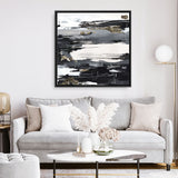 Shop Calm Noise (Square) Canvas Print a painted abstract themed framed canvas wall art print from The Print Emporium artwork collection - Buy Australian made fine art painting style stretched canvas prints for the home and your interior decor space, TPE-PC-LE177-CA-40X40-NF