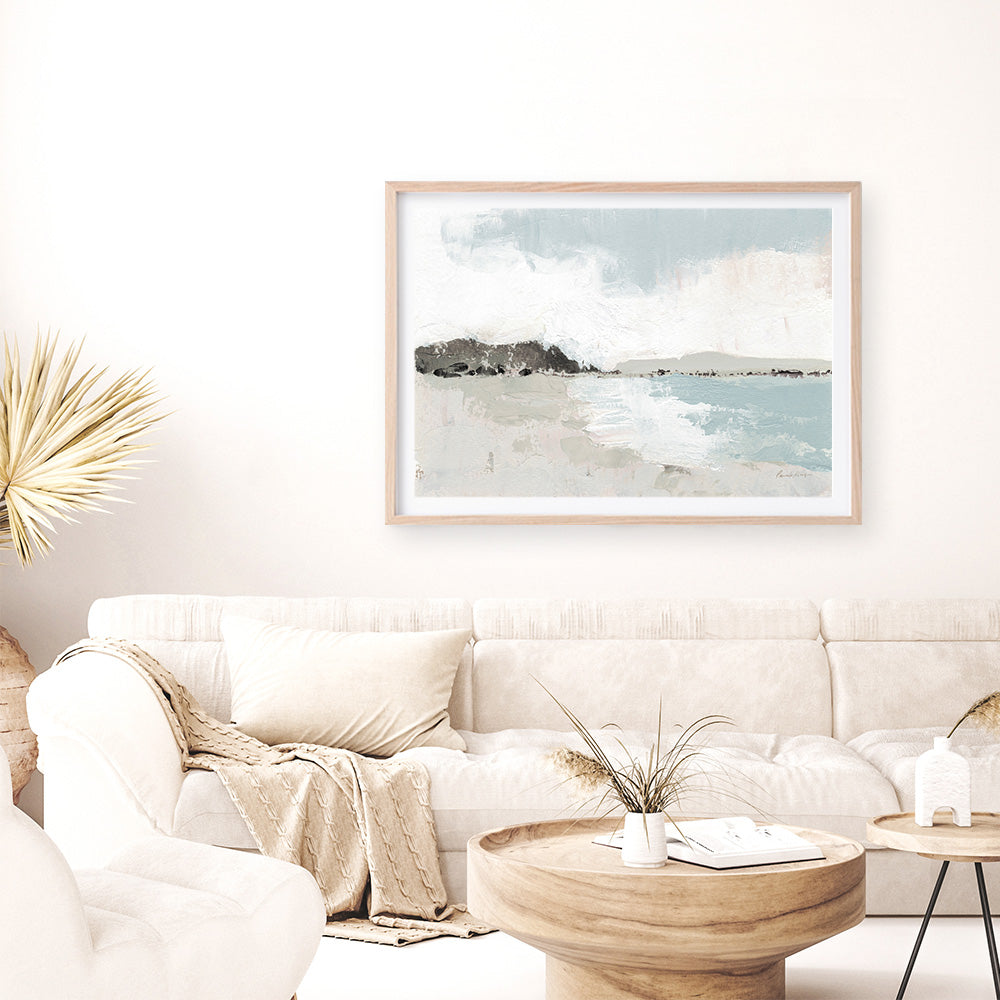 Shop Calm Water Neutral Art Print a painted abstract themed wall art print from The Print Emporium wall artwork collection - Buy Australian made fine art painting style poster and framed prints for the home and your interior decor room, TPE-WA-73870-AP