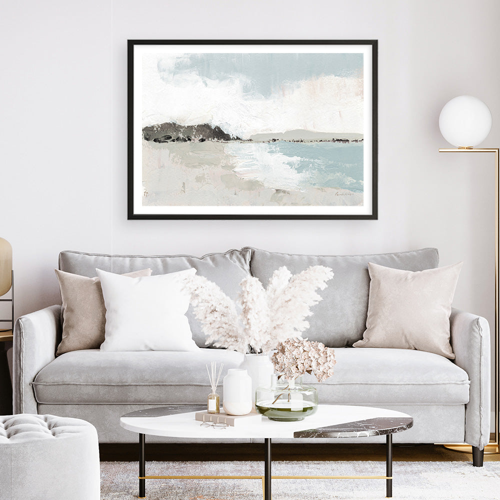 Shop Calm Water Neutral Art Print a painted abstract themed wall art print from The Print Emporium wall artwork collection - Buy Australian made fine art painting style poster and framed prints for the home and your interior decor room, TPE-WA-73870-AP