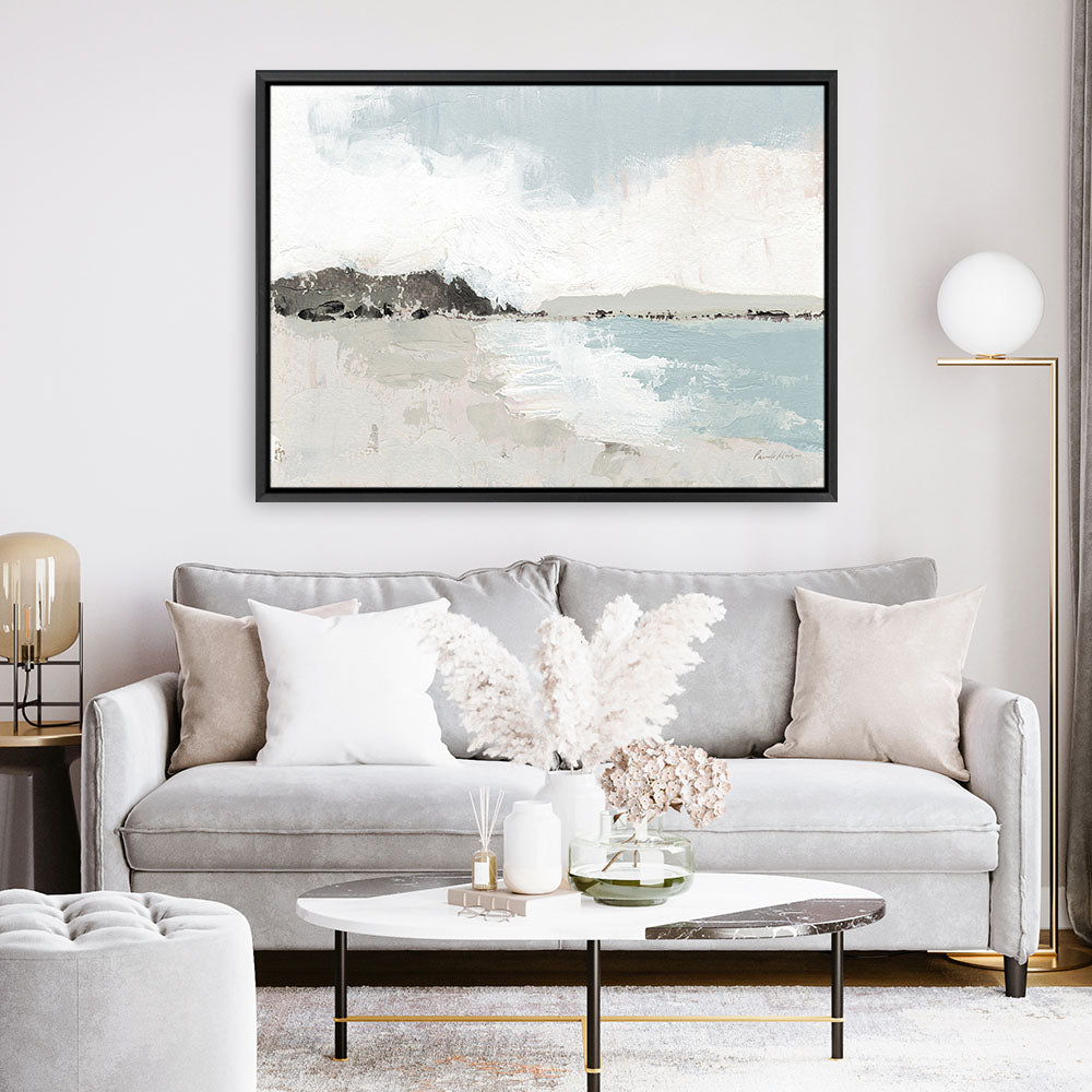 Shop Calm Water Neutral Canvas Print a painted abstract themed framed canvas wall art print from The Print Emporium artwork collection - Buy Australian made fine art painting style stretched canvas prints for the home and your interior decor space, TPE-WA-73870-CA-35X46-NF