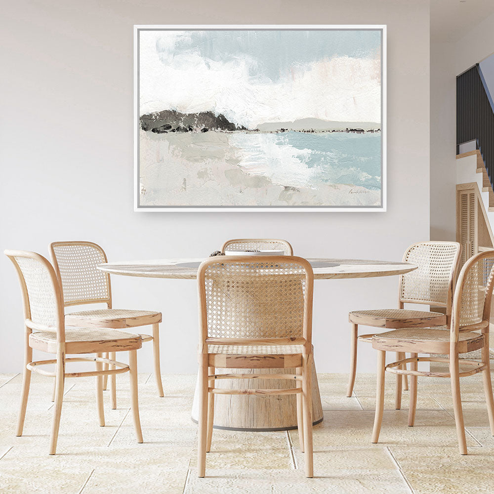Shop Calm Water Neutral Canvas Print a painted abstract themed framed canvas wall art print from The Print Emporium artwork collection - Buy Australian made fine art painting style stretched canvas prints for the home and your interior decor space, TPE-WA-73870-CA-35X46-NF