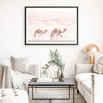 Shop Camel Highway Photo Art Print a Moroccan desert boho themed photography wall art print from The Print Emporium wall artwork collection - Buy Australian made fine art poster and framed prints for the home and your interior decor room, TPE-831-AP