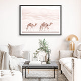 Shop Camel Highway Photo Art Print a Moroccan desert boho themed photography wall art print from The Print Emporium wall artwork collection - Buy Australian made fine art poster and framed prints for the home and your interior decor room, TPE-831-AP