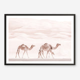 Shop Camel Highway Photo Art Print a Moroccan desert boho themed photography wall art print from The Print Emporium wall artwork collection - Buy Australian made fine art poster and framed prints for the home and your interior decor room, TPE-831-AP