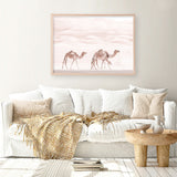 Shop Camel Highway Photo Art Print a Moroccan desert boho themed photography wall art print from The Print Emporium wall artwork collection - Buy Australian made fine art poster and framed prints for the home and your interior decor room, TPE-831-AP