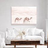 Shop Camel Highway Photo Canvas Print a Moroccan desert boho themed photography framed stretched canvas print from The Print Emporium wall artwork collection - Buy Australian made prints for the home and your interior decor space, TPE-831-CA-35X46-NF