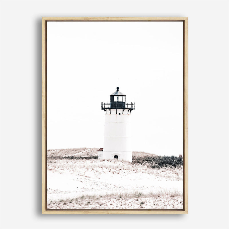 Shop Cape Cod Lighthouse I Photo Canvas Print a coastal themed photography framed stretched canvas print from The Print Emporium wall artwork collection - Buy Australian made prints for the home and your interior decor space, TPE-801-CA-35X46-NF