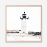 Shop Cape Cod Lighthouse I (Square) Photo Art Print a coastal themed photography wall art print from The Print Emporium wall artwork collection - Buy Australian made fine art poster and framed prints for the home and your interior decor, TPE-804-AP