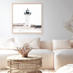 Shop Cape Cod Lighthouse I (Square) Photo Art Print a coastal themed photography wall art print from The Print Emporium wall artwork collection - Buy Australian made fine art poster and framed prints for the home and your interior decor, TPE-804-AP