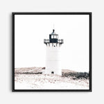 Shop Cape Cod Lighthouse I (Square) Photo Canvas a coastal themed photography framed stretched canvas print from The Print Emporium wall artwork collection - Buy Australian made prints for the home and your interior decor space, TPE-804-CA-40X40-NF