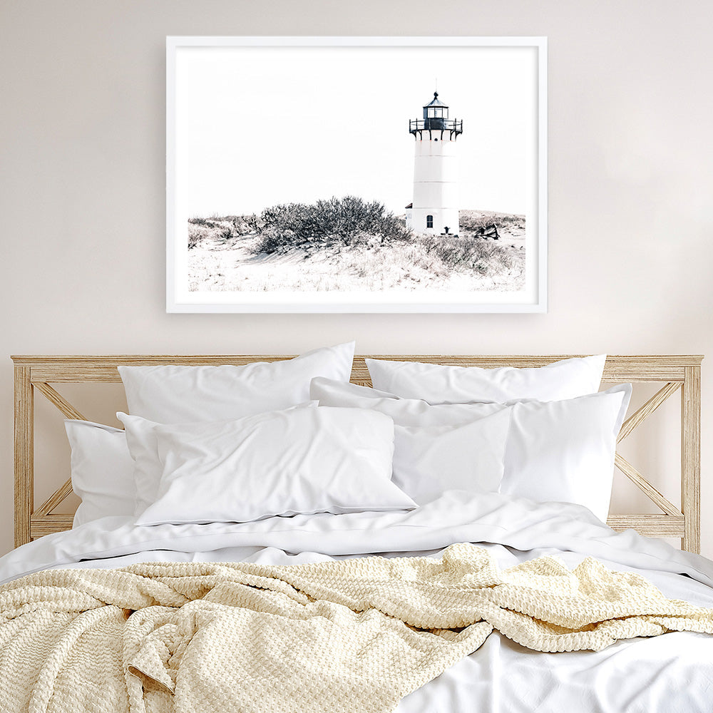 Shop Cape Cod Lighthouse II Photo Art Print a coastal themed photography wall art print from The Print Emporium wall artwork collection - Buy Australian made fine art poster and framed prints for the home and your interior decor, TPE-802-AP
