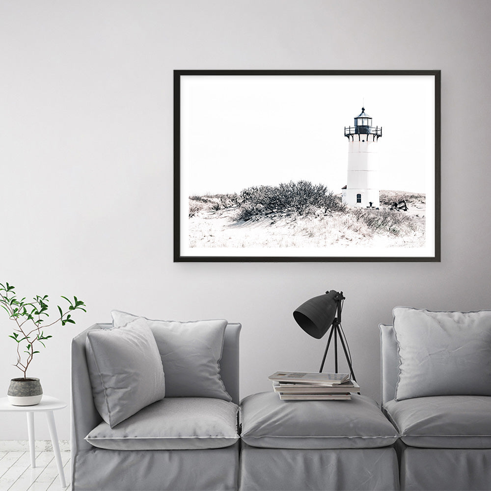 Shop Cape Cod Lighthouse II Photo Art Print a coastal themed photography wall art print from The Print Emporium wall artwork collection - Buy Australian made fine art poster and framed prints for the home and your interior decor, TPE-802-AP