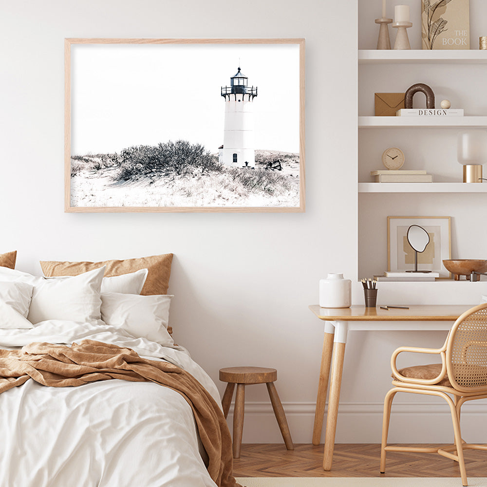 Shop Cape Cod Lighthouse II Photo Art Print a coastal themed photography wall art print from The Print Emporium wall artwork collection - Buy Australian made fine art poster and framed prints for the home and your interior decor, TPE-802-AP