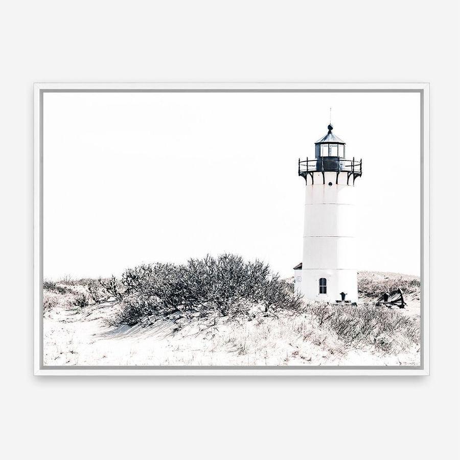 Shop Cape Cod Lighthouse II Photo Canvas Print a coastal themed photography framed stretched canvas print from The Print Emporium wall artwork collection - Buy Australian made prints for the home and your interior decor space, TPE-802-CA-35X46-NF