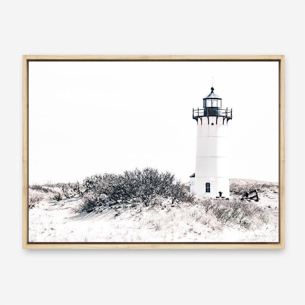 Shop Cape Cod Lighthouse II Photo Canvas Print a coastal themed photography framed stretched canvas print from The Print Emporium wall artwork collection - Buy Australian made prints for the home and your interior decor space, TPE-802-CA-35X46-NF